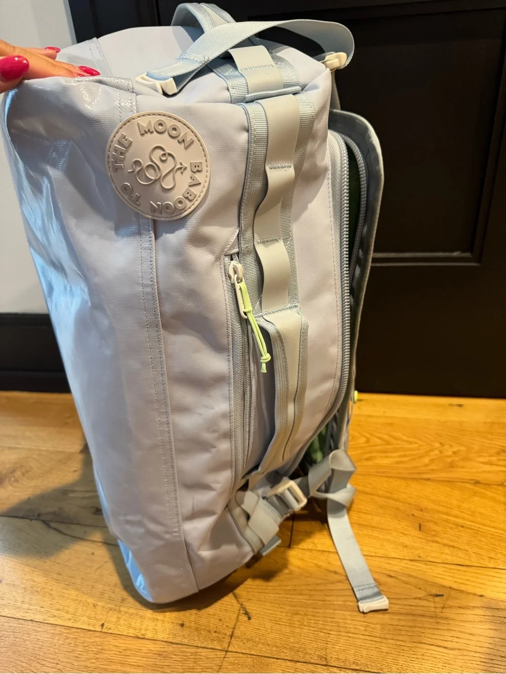 Baboon to the Moon Light blue Travel backpack 40L